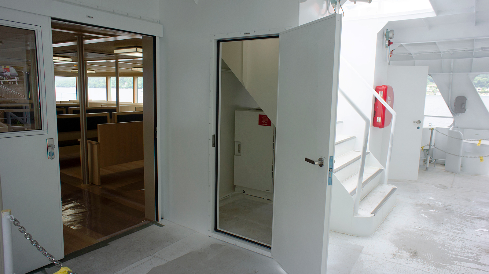 Power equipment compartment aboard Nantai