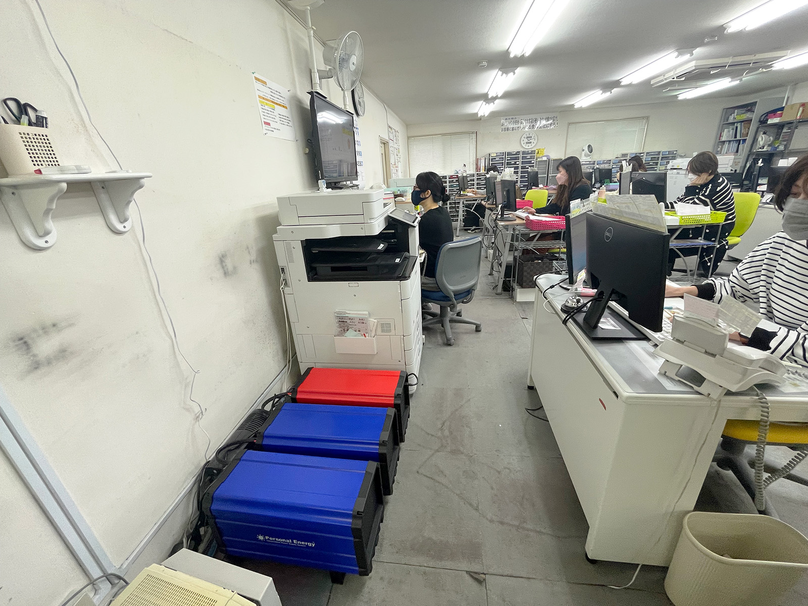 オリエンタルベーカリー様の受注センターで使用されるFAX・複合機設備