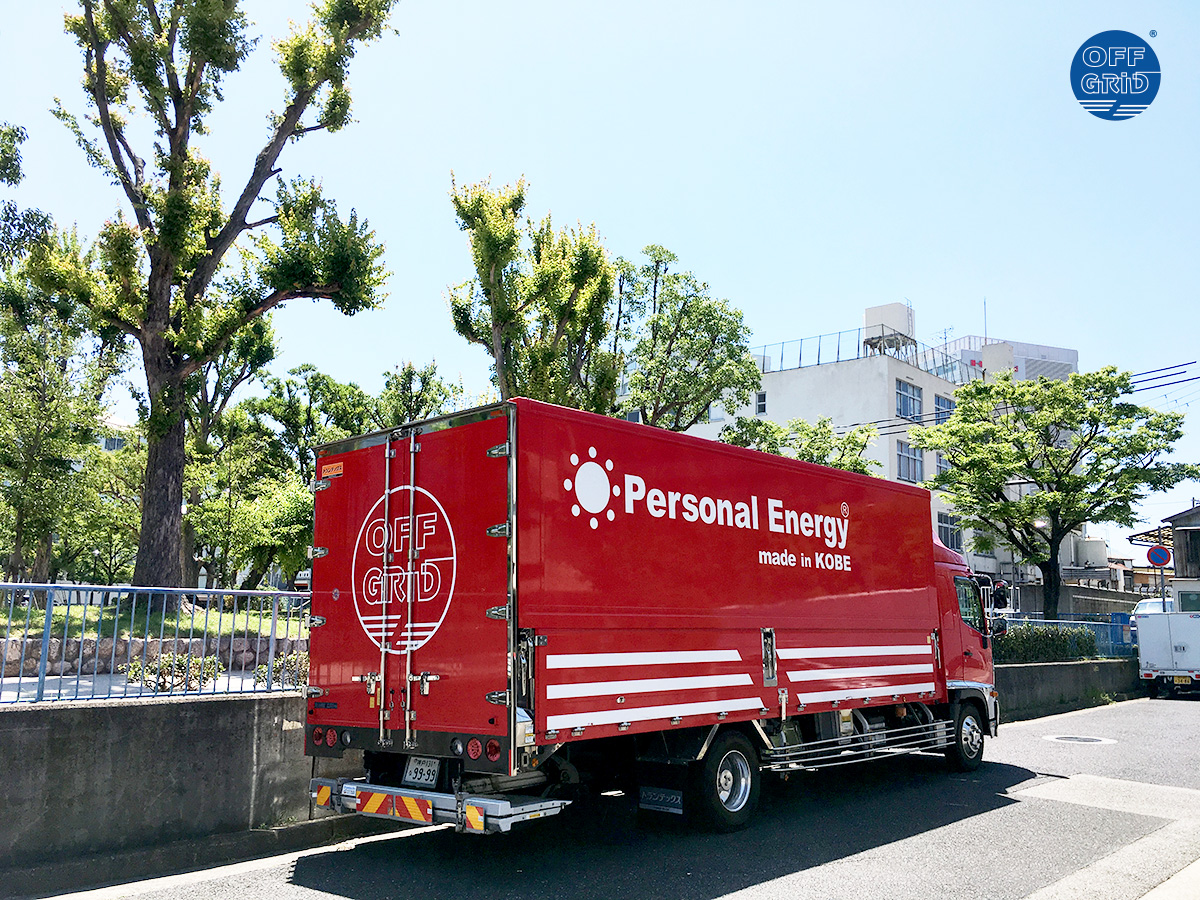 慧通信技術工業のオフグリッド電源車（パルガン号）